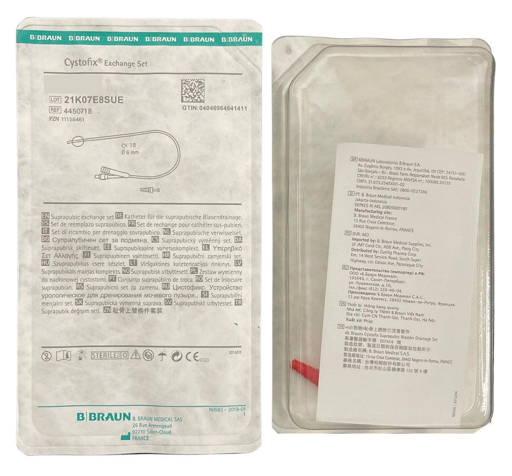 B. Braun Cystofix Suprapubic Catheter Without Guidewire 10ml Unisex 44cm