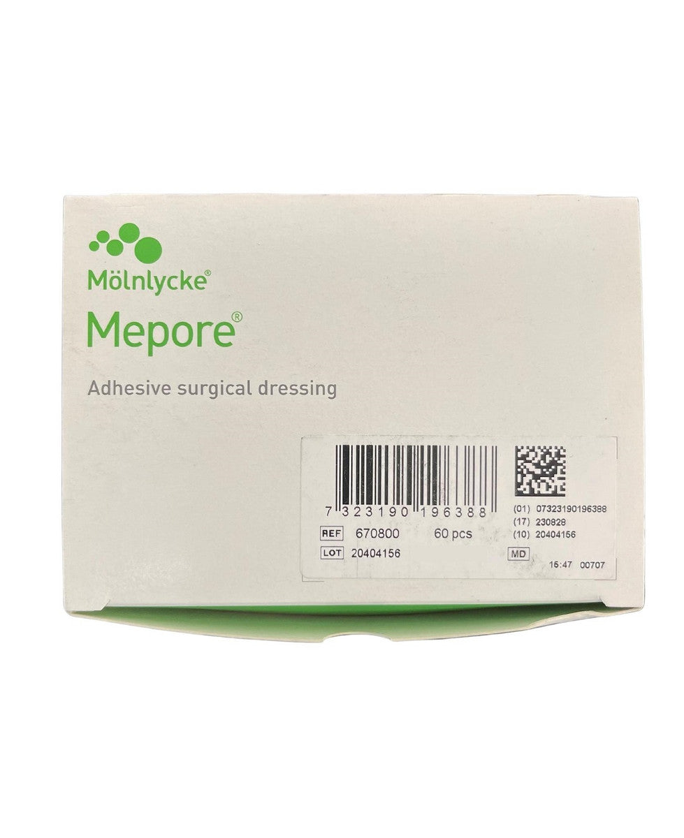 Molnlycke Mepore Dressing 6cm x 7cm 670800 Box of 60