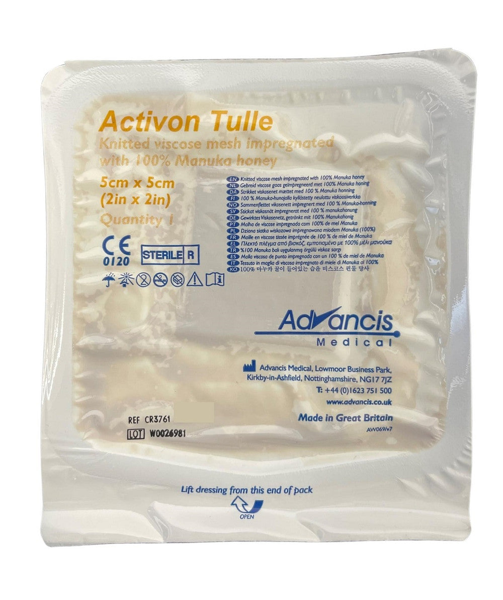 Activon Tulle Impregnated Honey Dressing 5Cmx5Cm