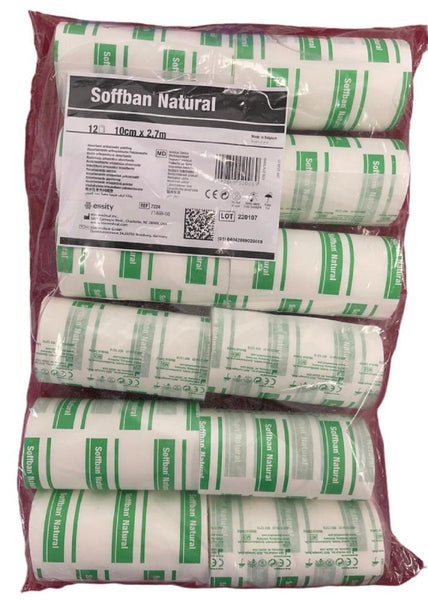 Soffban Natural Orthopaedic Padding Undercast Bandage - All Sizes