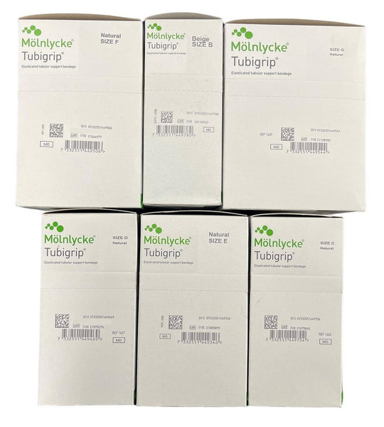 Molnlycke Tubigrip Elasticated Tubular Bandage Roll of 10m - All Sizes