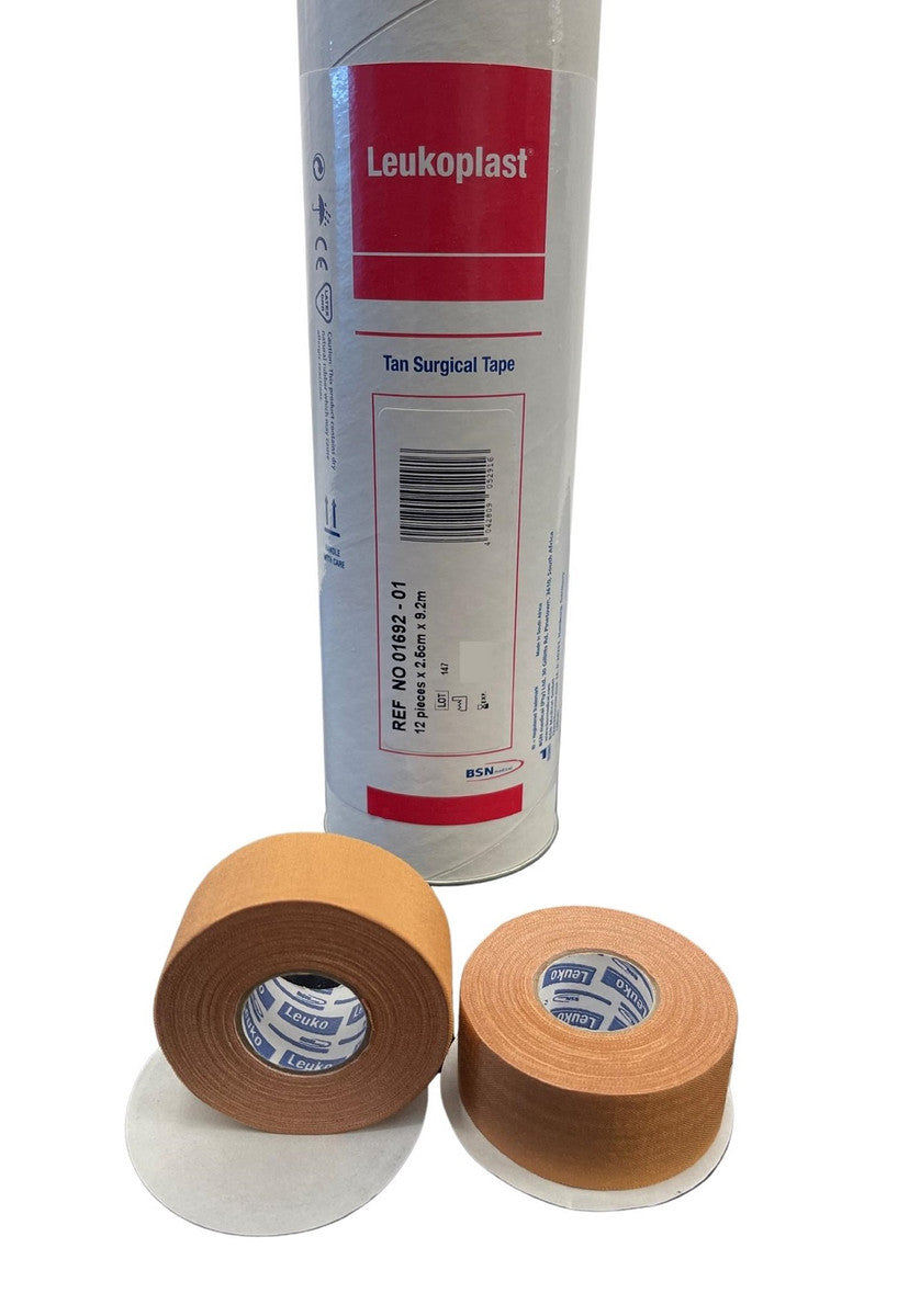 BSN Leukoplast Tape 2.5cm x 9.2mtr Surgical Tan (01692-01)