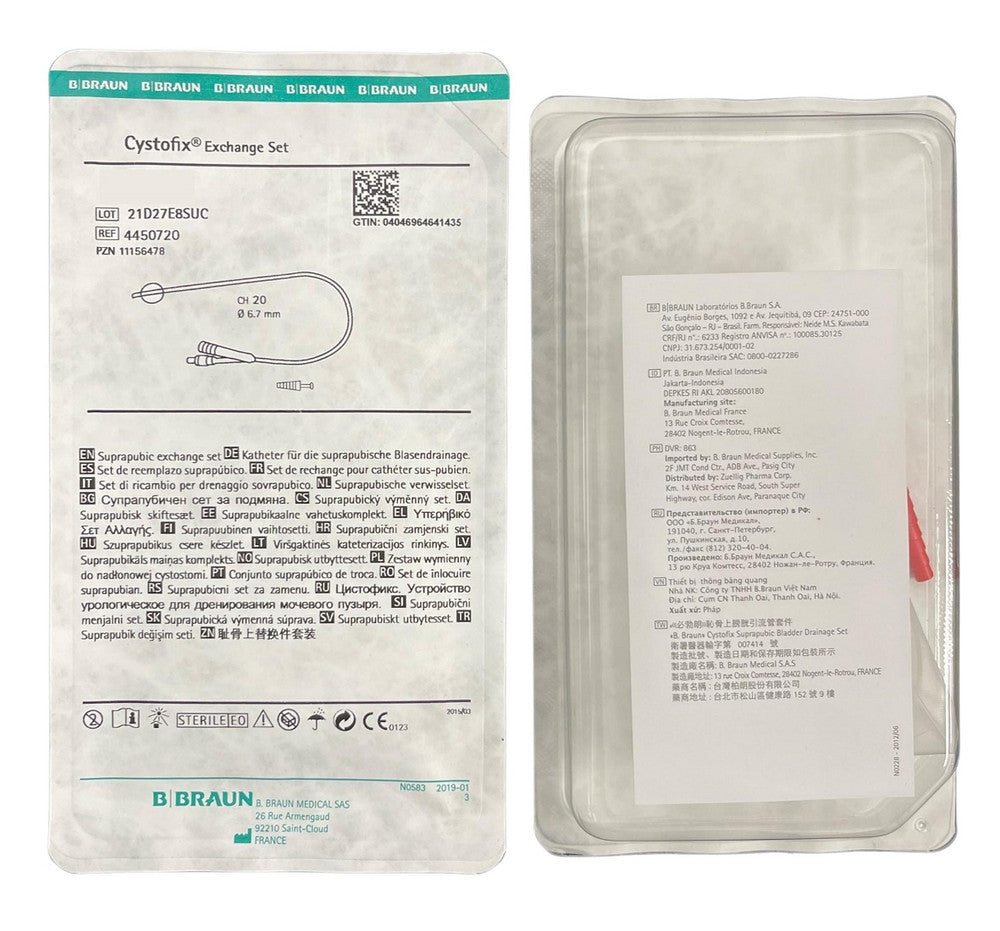 B. Braun Cystofix Suprapubic Catheter Without Guidewire 10ml Unisex 44cm