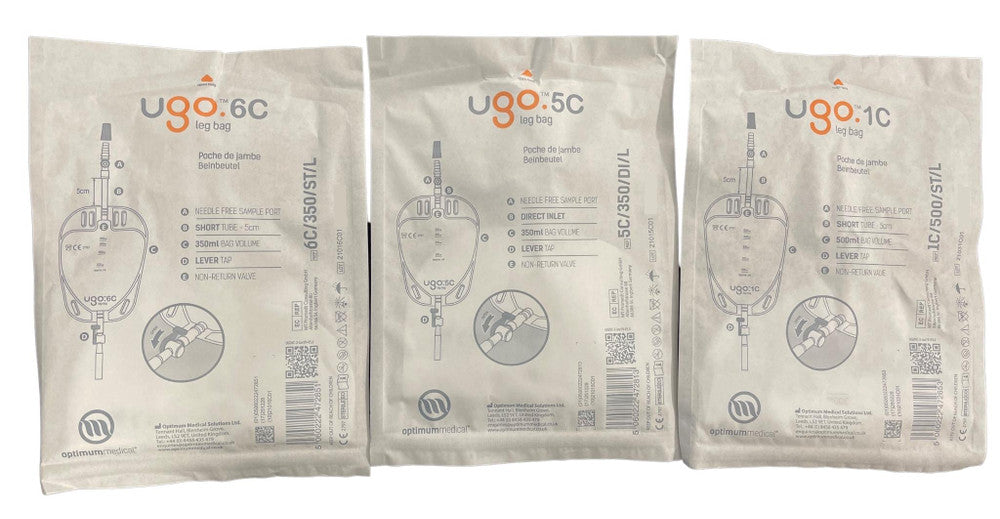 Ugo Community Leg Bag Soft Fabric Backing Box of 10