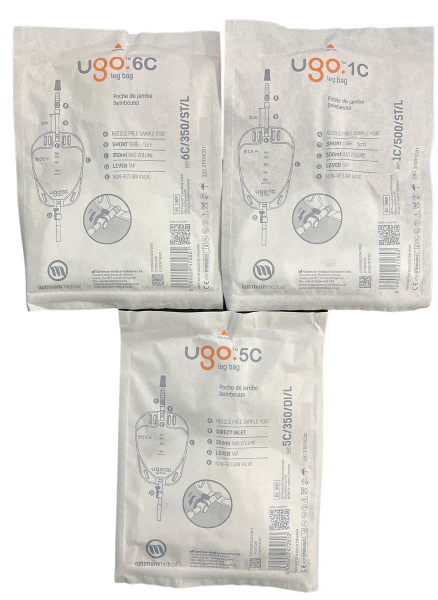 Ugo Community Leg Bag Soft Fabric Backing Box of 10