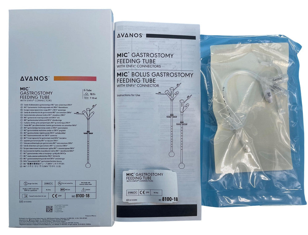 Avanos MIC Balloon Gastrostomy Feeding Tube With Enfit Connectors Gamma