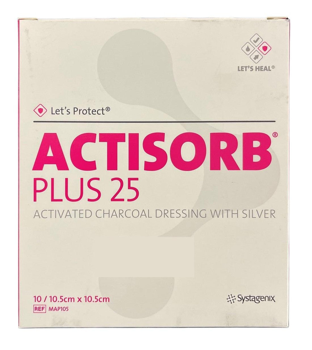 Actisorb Plus 25 Dressing 10.5cmx10.5cm MAP105 Each