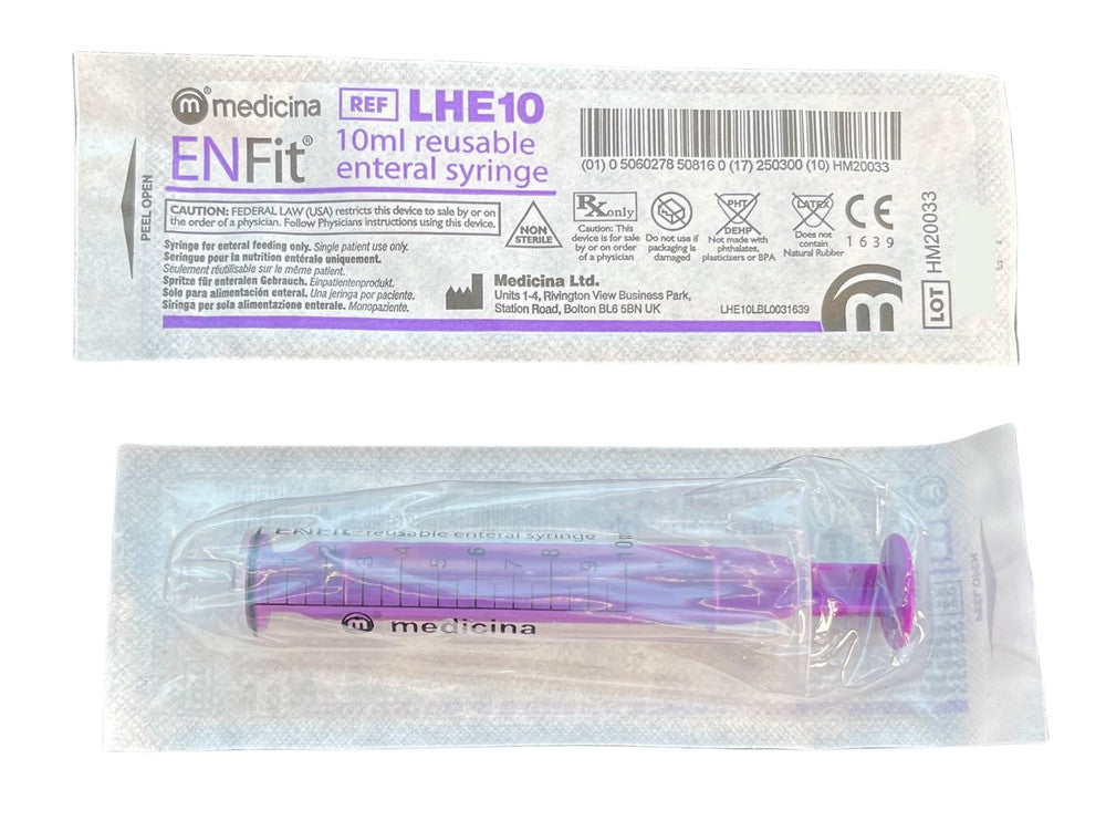 Medicina ENFit Reusable Enteral Syringes - All Volumes