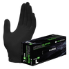 Medstock Nitrile Disposable Gloves Black Powder Free Latex Free Textured