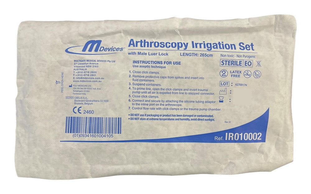 MDevices Arthroscopy Irrigation Set 265cm Single Use