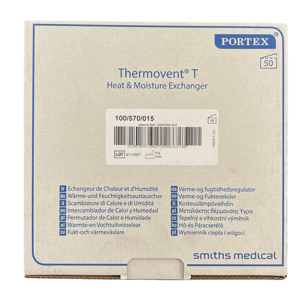 Thermovent Tracheostomy Vent T Portex 100/570/015 50pcs