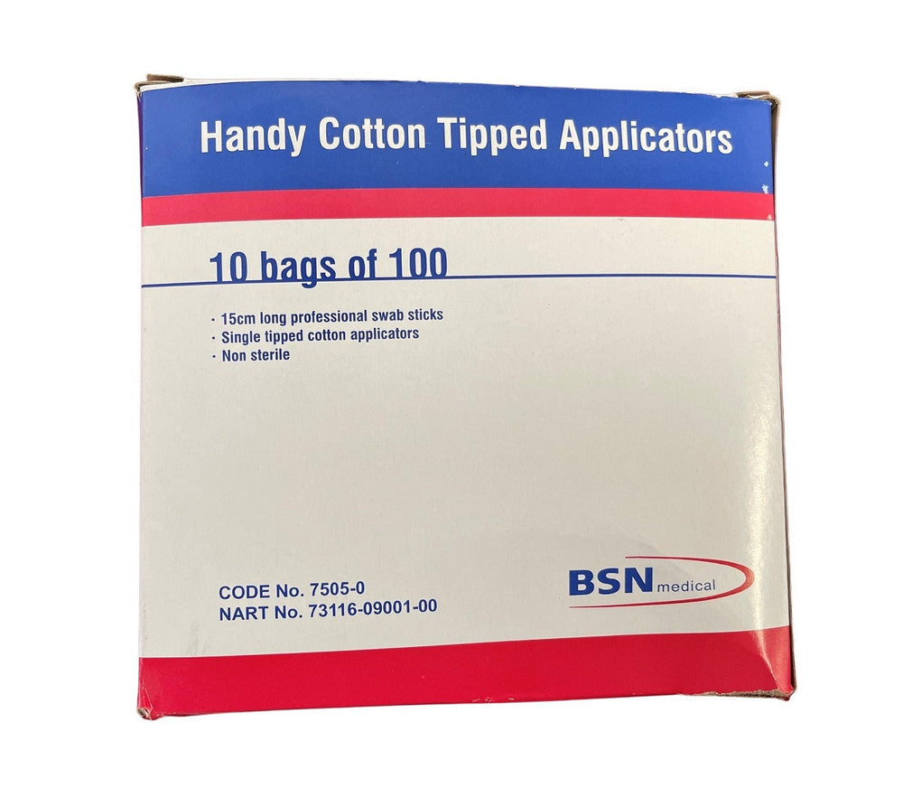 Bsn Handy Cotton Tipped Applicators 15cm Non Sterile 100 Items