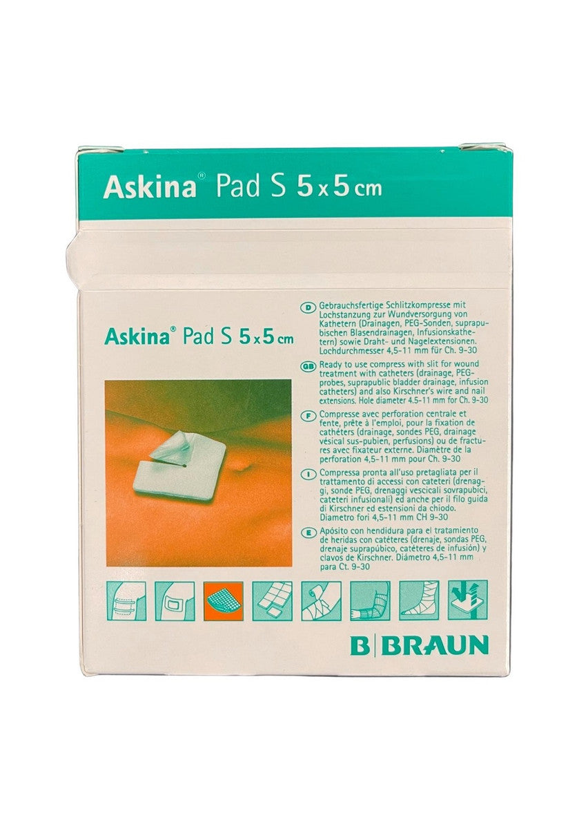 B. Braun Askina Pad 5Cmx5Cm Sterile 9024050 Box of 30