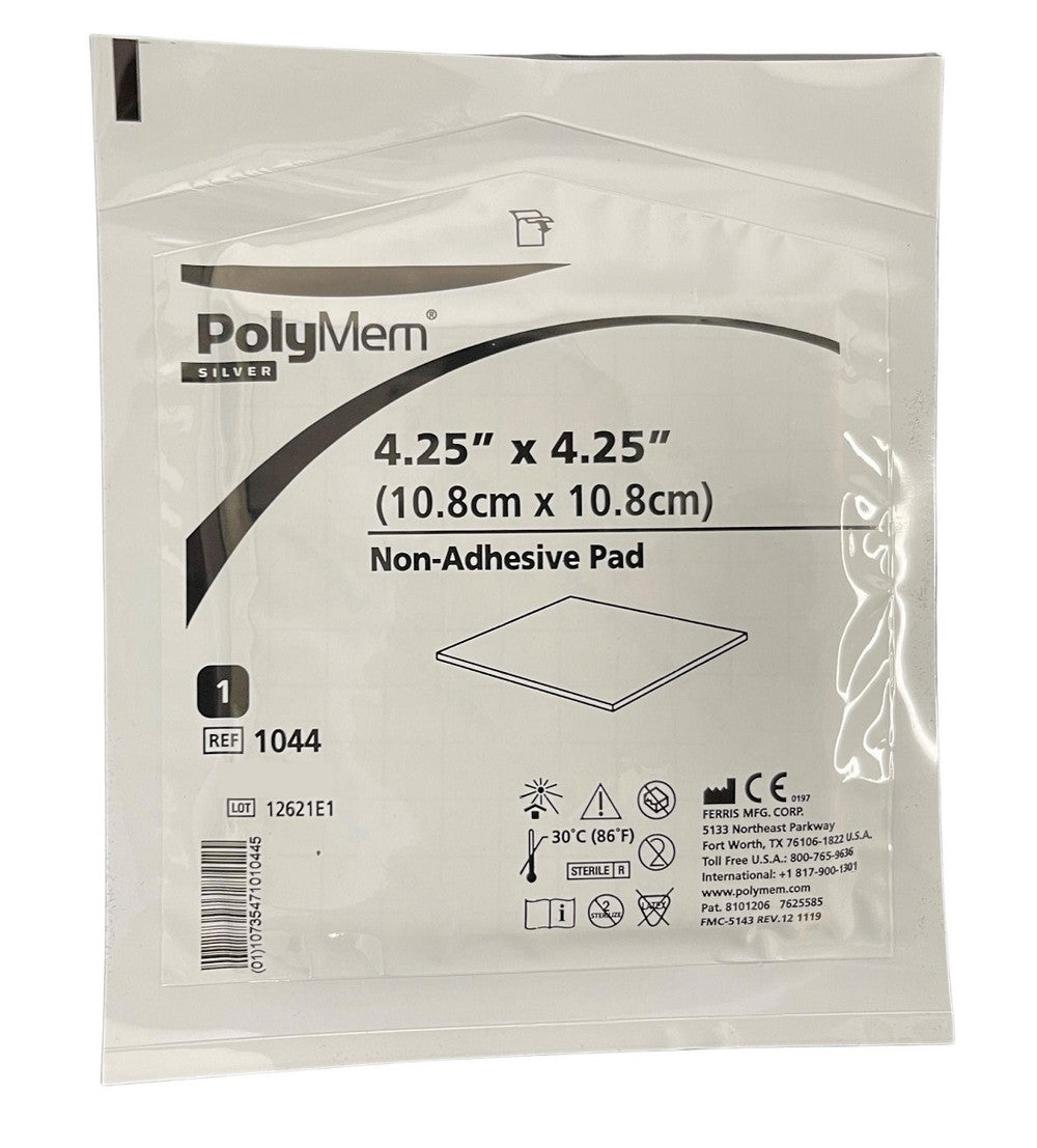 Polymem Silver 10Cm X 10Cm Non Adhesive Each