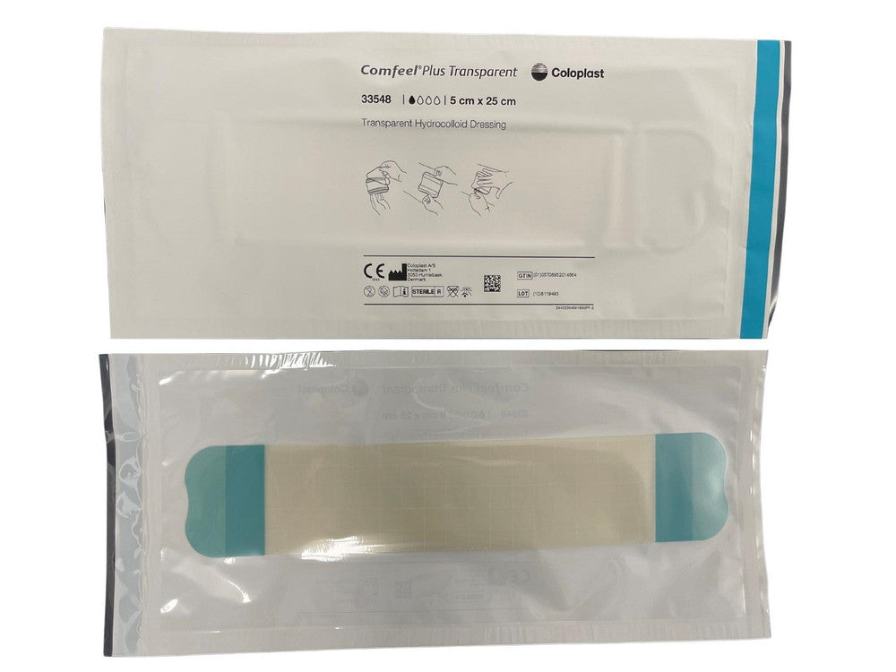 Coloplast Comfeel Plus Transparent Dressing 5cmx25cm 33548