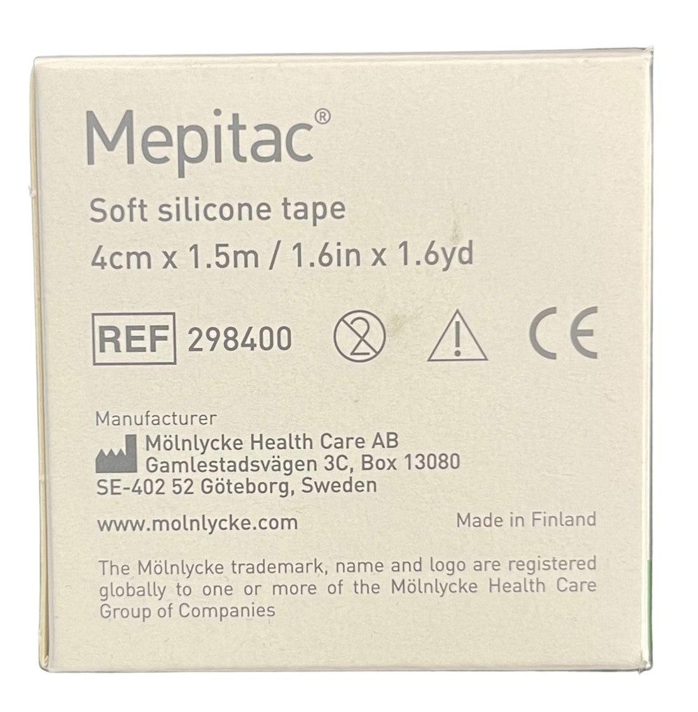 Molnlycke Mepitac Soft Silicone Fixation Tape Roll 1Roll All Sizes