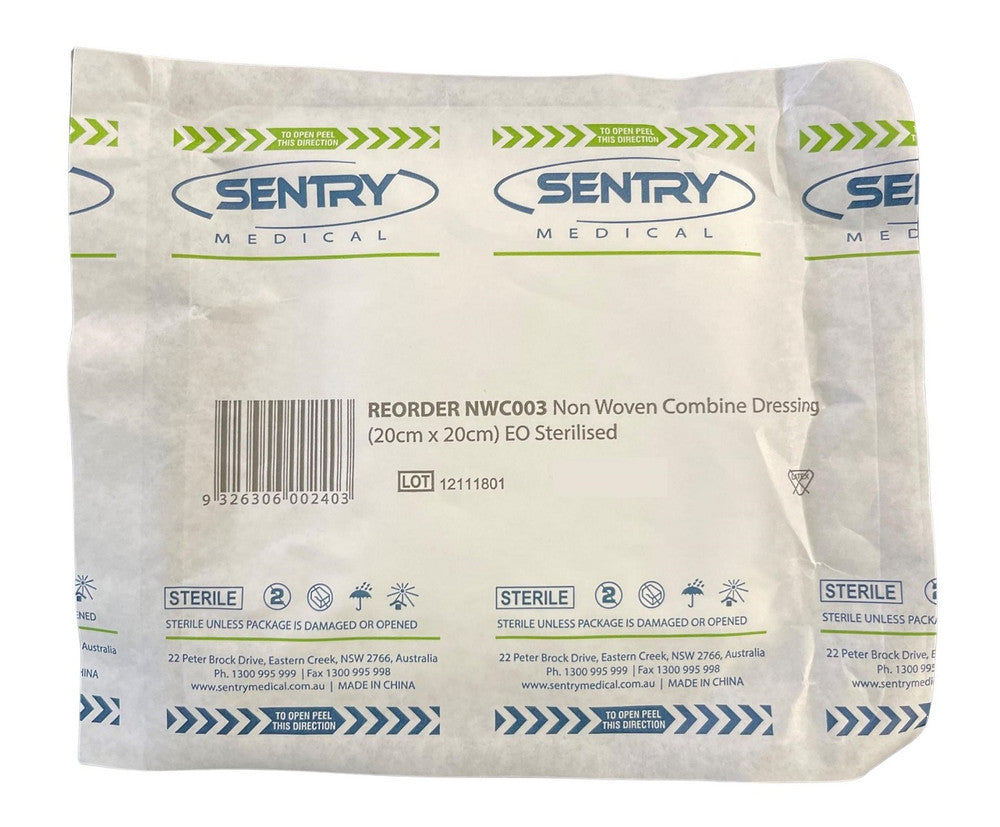 Sentry Combine Dressing Non Woven 20 x 20cm NWC003 Each