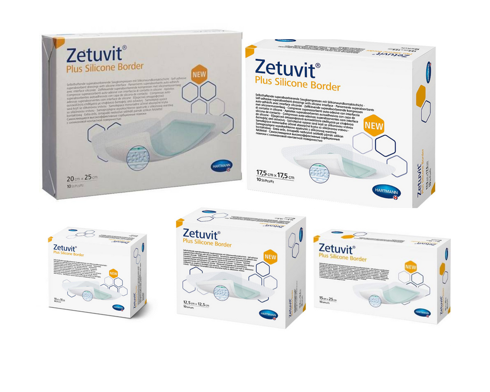 Hartmann Zetuvit Plus Silicone Border Dressing All Sizes