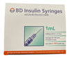 BD Insulin Syringes with BD Ultra Fine Needle Box of