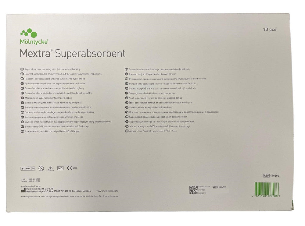 Molnlycke Mextra Superabsorbent Dressing All Sizes