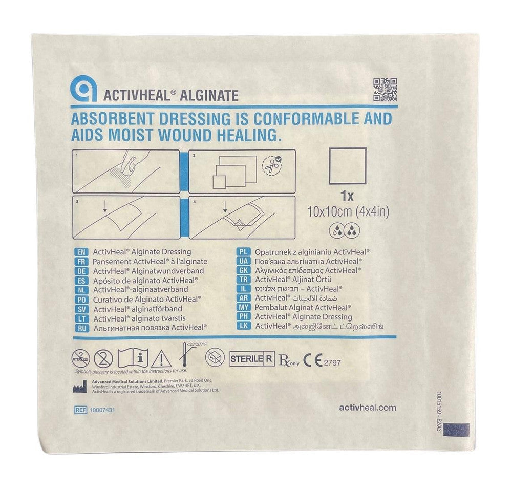 Activheal Alginate 10 X 10cm 10pcs/Box