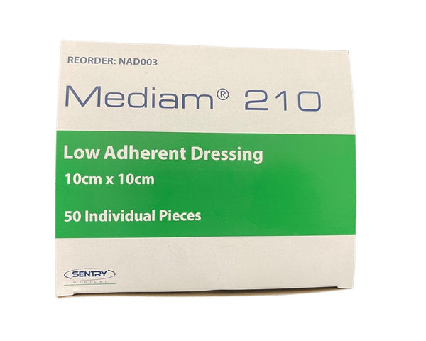 Mediam 210 Low Adherent Dressing - Box of 50