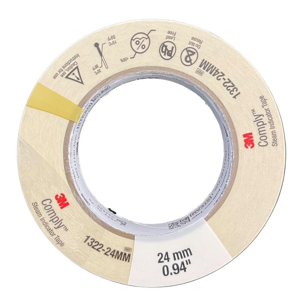 3M Comply Autoclave Indicator Tape 18mm x 55 metres Each