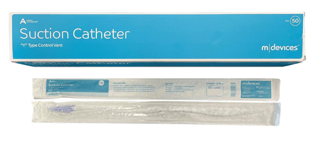 MDevices Y Suction Catheter with Control Vent 12 FR 56cm