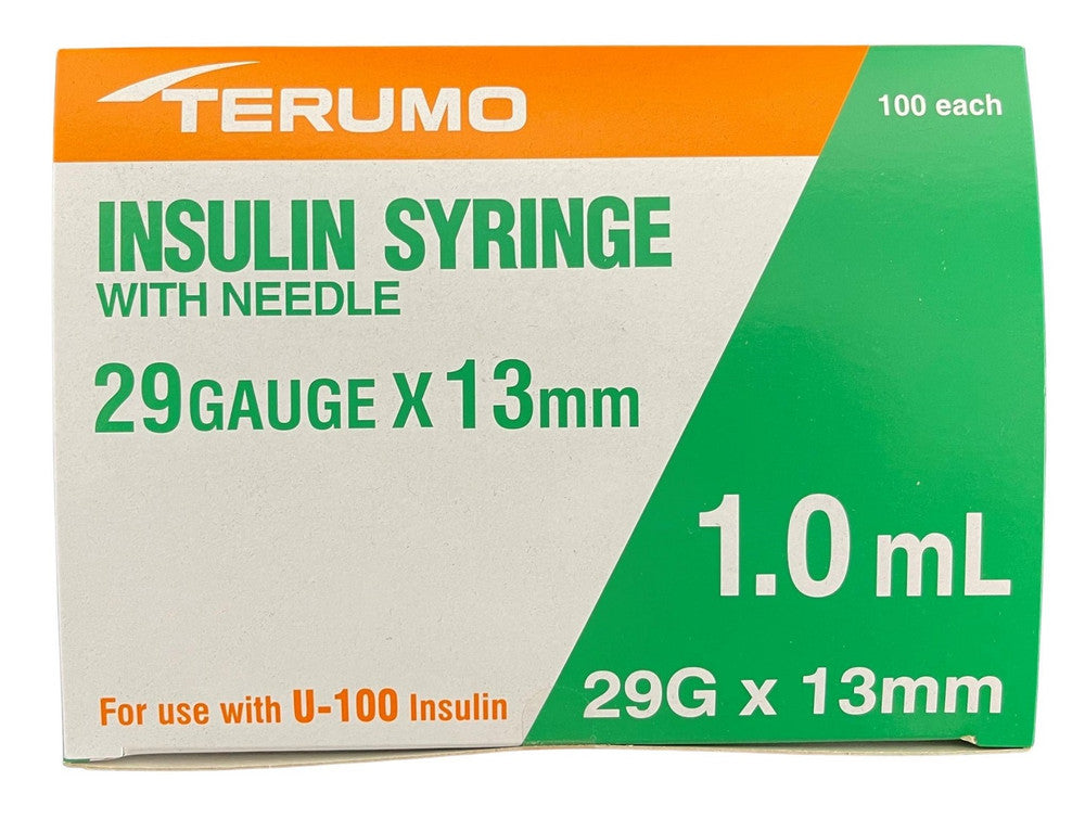 Terumo U 100 Insulin Syringes with Needle 0.5ml / 1ml