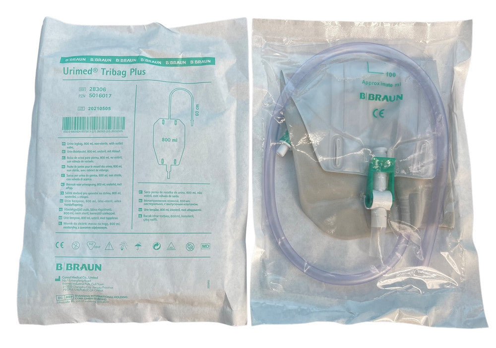 B. Braun Urimed Leg Bag Tribag Plus 9mm All Sizes