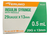 Terumo U 100 Insulin Syringes with Needle 0.5ml / 1ml