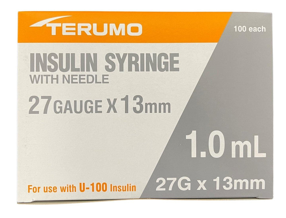 Terumo U 100 Insulin Syringes with Needle 0.5ml / 1ml