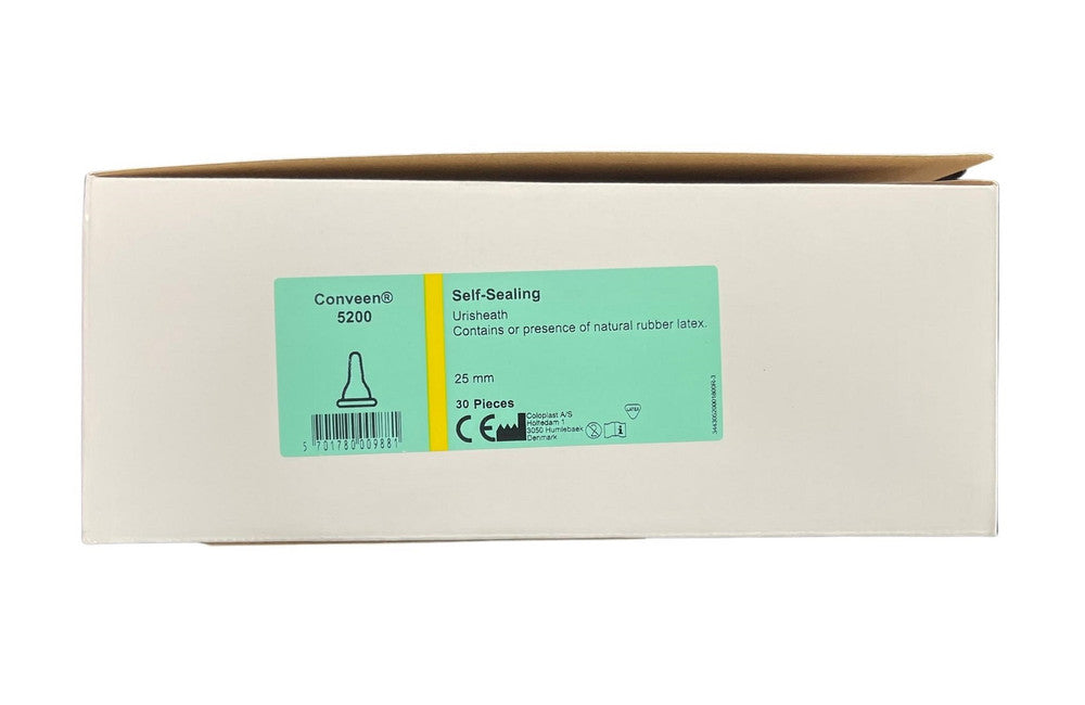 Coloplast Conveen Urisheath Ext Catheter Self sealing 25mm Latex 5200