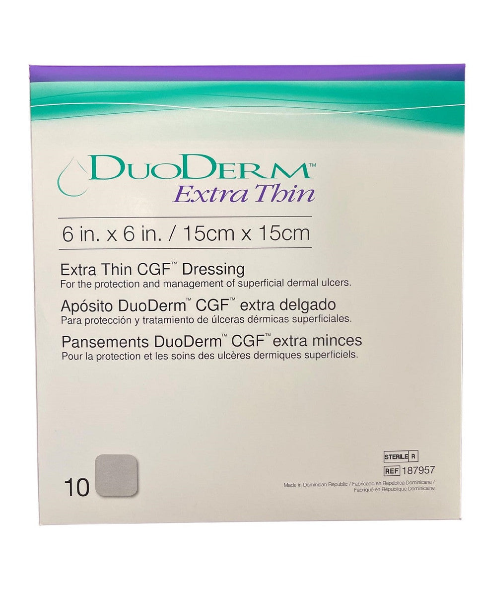 ConvaTec Duoderm Dressing 15Cmx15Cm Extra Thin 187957 Box of 10