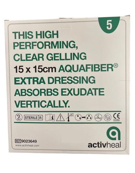 Activheal Aquafiber Extra 15 X 15cm, 5pcs/ Box (9023649)