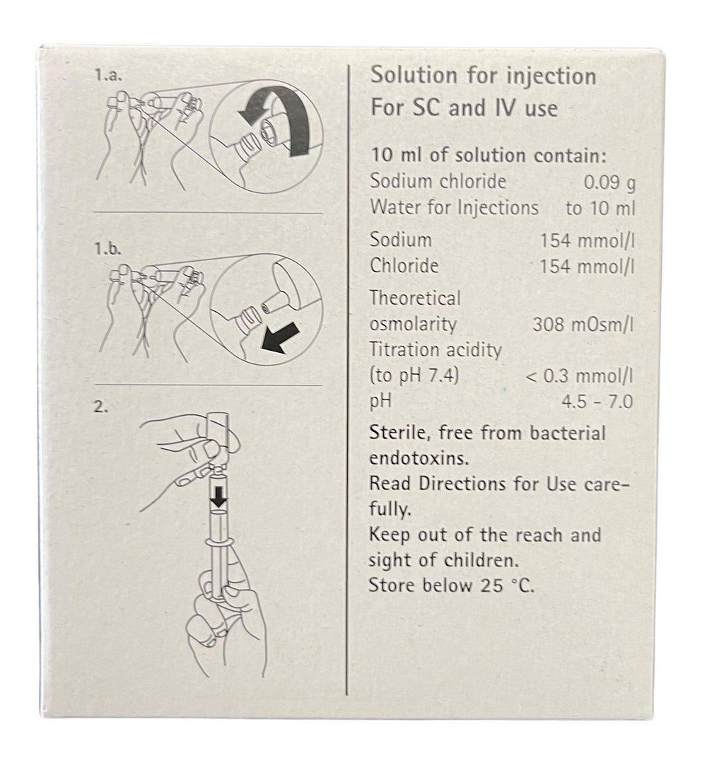 B BRAUN Sodium Chloride .9% 10ml Ampule For Injection Saline