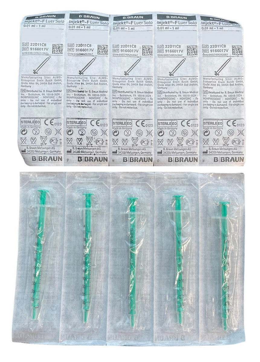 B. Braun Injekt F Fine Dosing Syringe Without Cannula Silicon