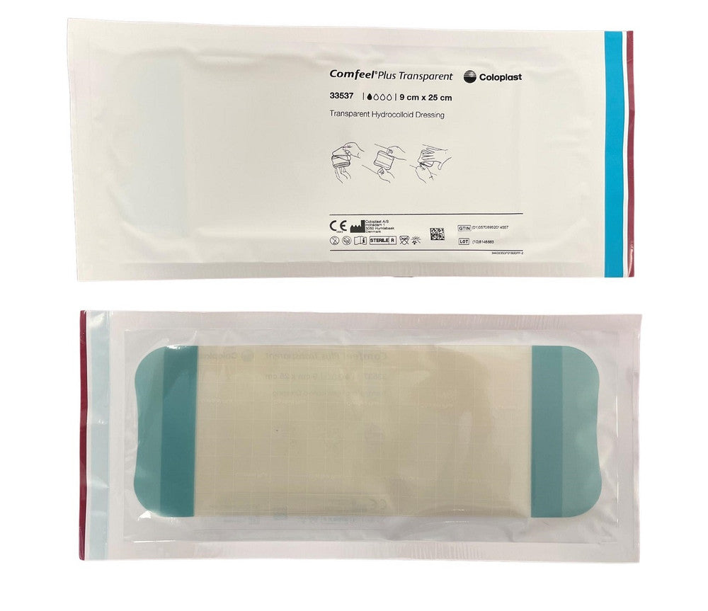 Coloplast Comfeel Plus Transparent Dressing 9cmx25cm 33537 Box of 5