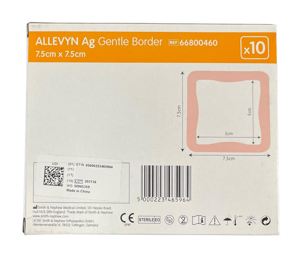 Smith & Nephew Allevyn Ag Gentle Border Dressing All Sizes