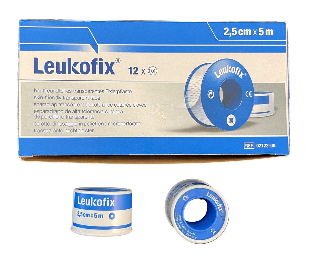 BSN Leukofix Film Tape 2.5cmx5mtr Water Repellant Porous 02122 00