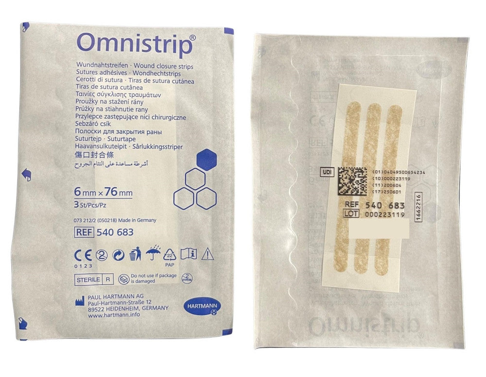 Hartmann Omnistrip Closure Strips Sterile All Sizes