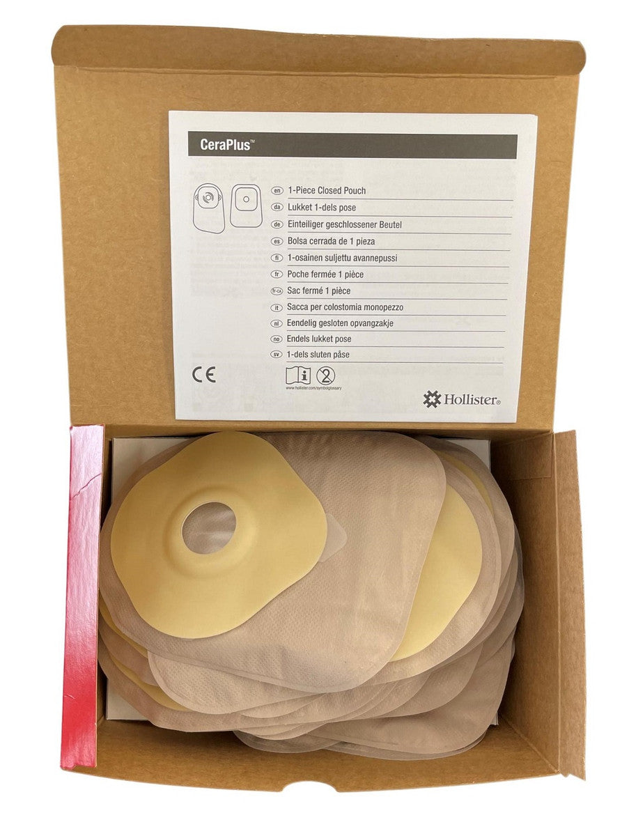 Hollister Moderma Flex One Piece Closed Firm Convex Ostomy Pouch
