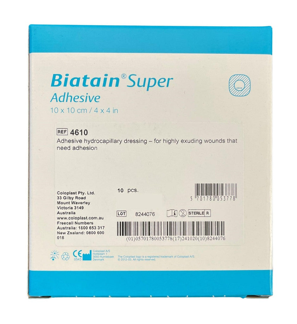 Coloplast Biatain Super Hydrocapillary Adhesive Dressing Alione All Sizes