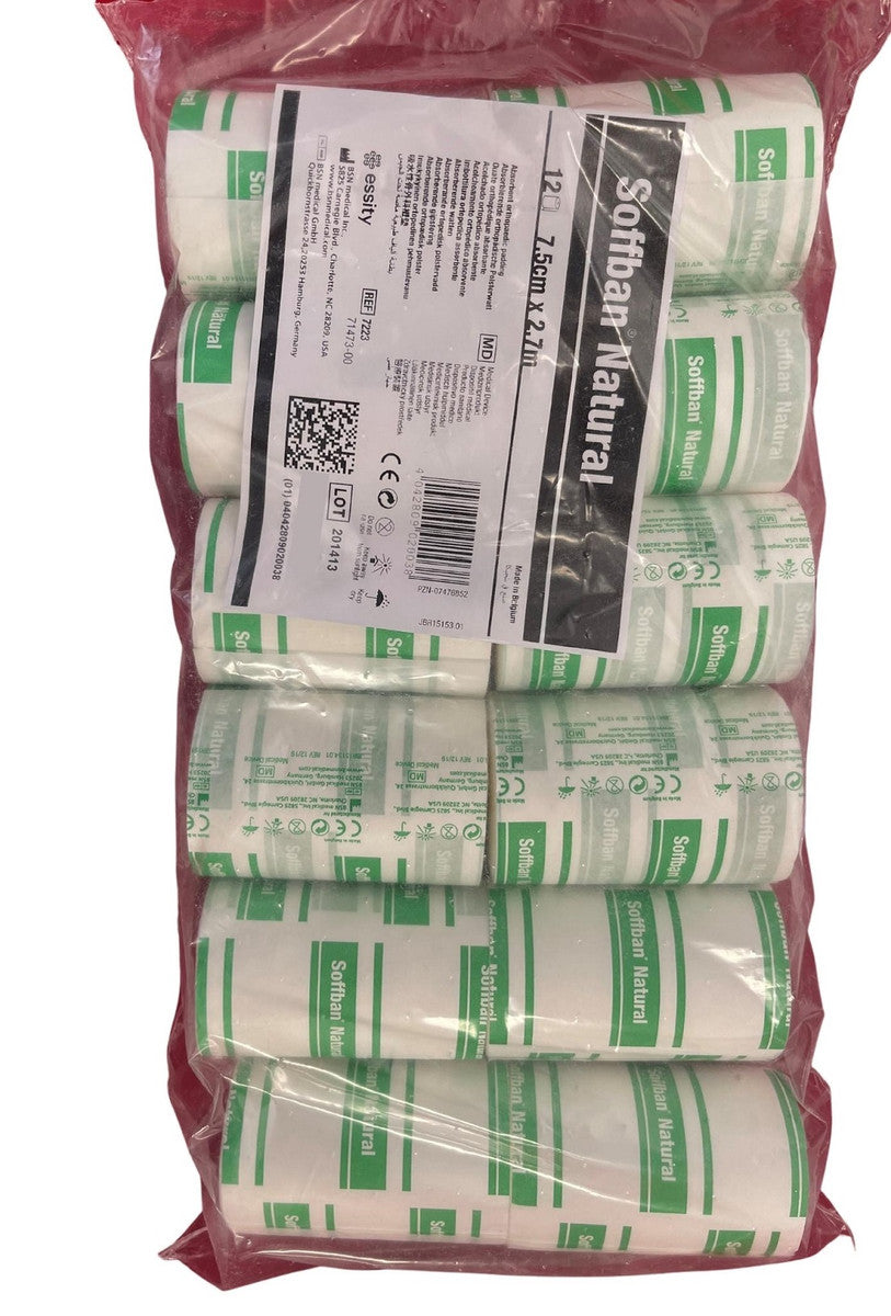 BSN Soffban Natural Orthopaedic Padding 7.5cmx2.7mtr Undercast Bandage (71473-00)