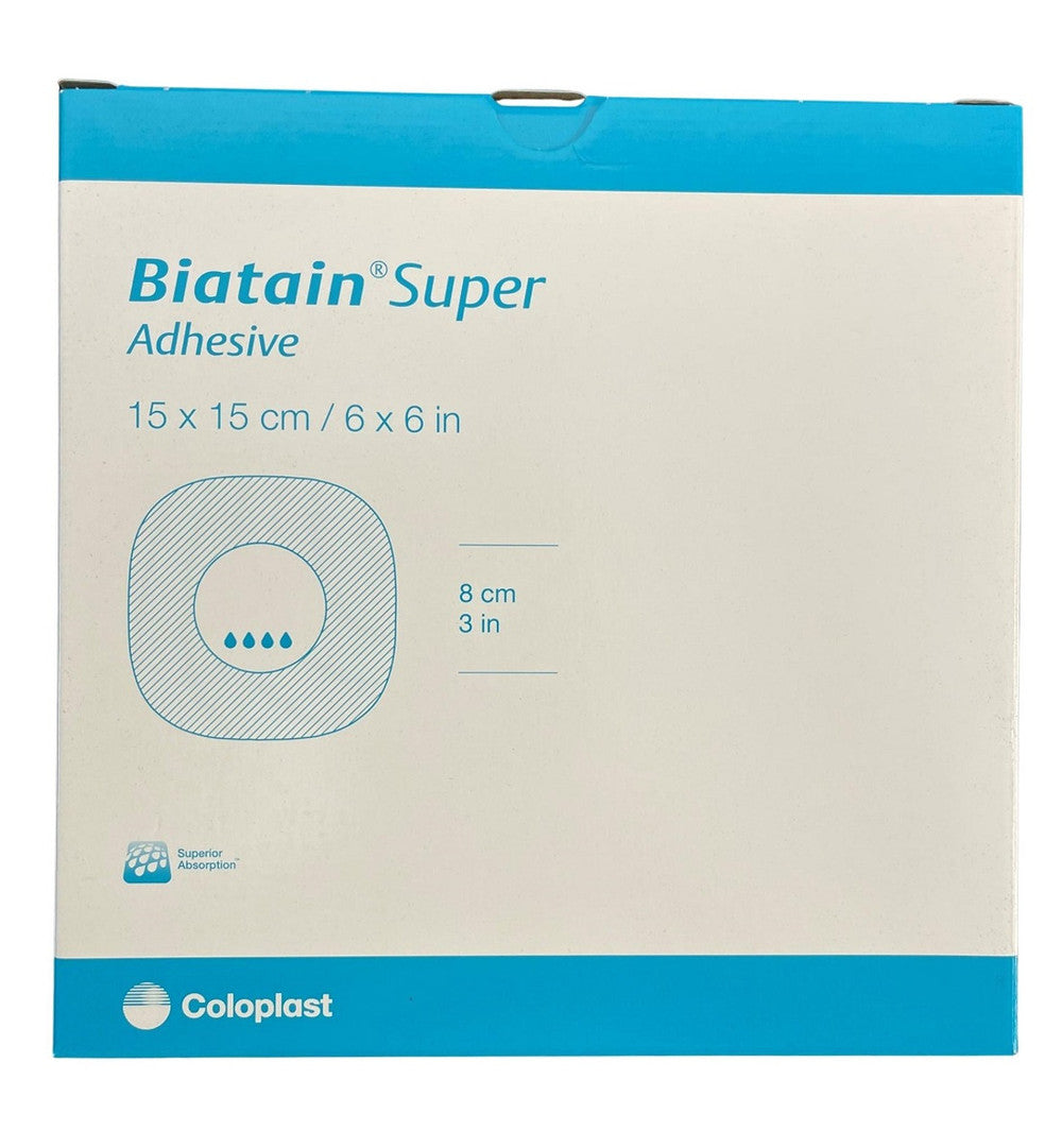 Coloplast Biatain Super Hydrocapillary Adhesive Dressing, Alione - All Sizes