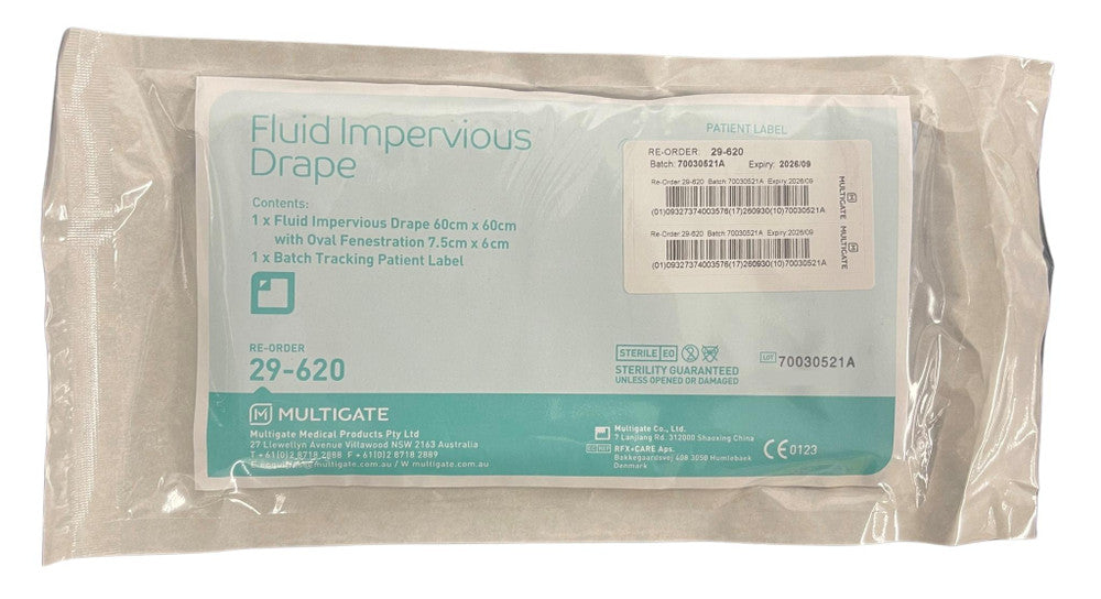 Multigate Impervious Drape with Oval Aperture Non Adhesive Fenestrated Sterile