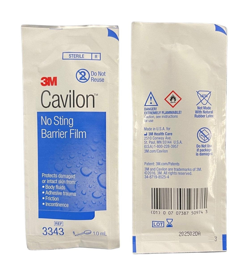 3m Cavilon No Sting Barrier Film Foam Applicator 1ml Box