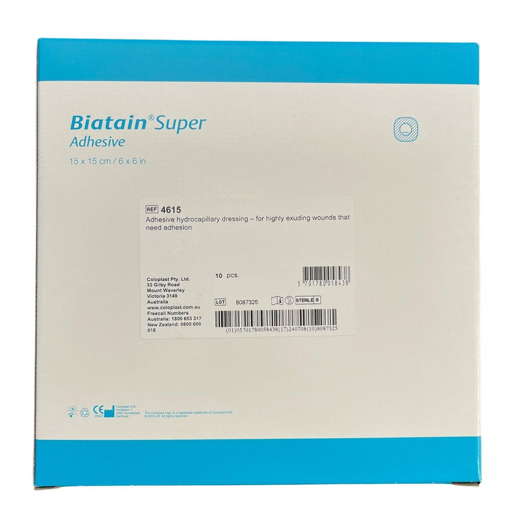 Coloplast Biatain Super Hydrocapillary Adhesive Dressing, Alione - All Sizes