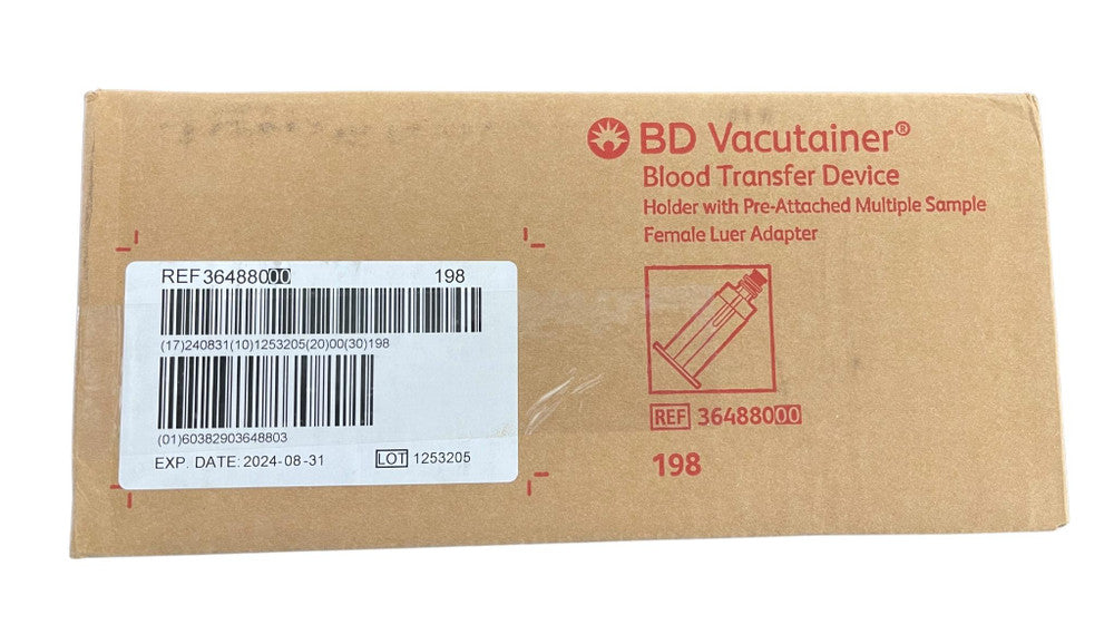 BD Vacutainer Blood Transfer Device with Luer Adapter Box of