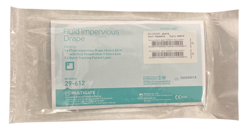 Multigate Impervious Drape with Oval Aperture Non Adhesive Fenestrated Sterile